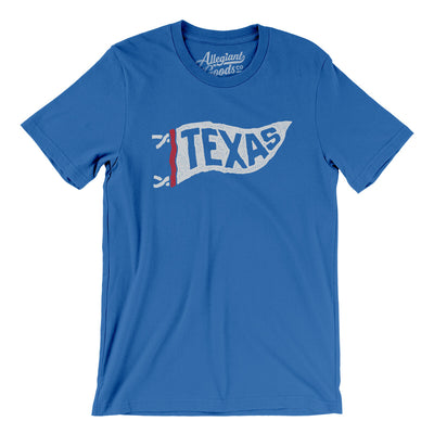 Texas Pennant Men/Unisex T-Shirt-True Royal-Allegiant Goods Co. Vintage Sports Apparel