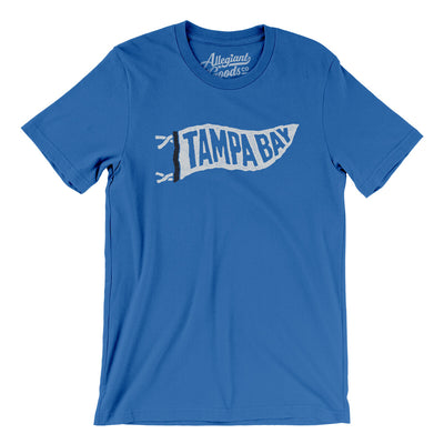 Tampa Bay Pennant Men/Unisex T-Shirt-True Royal-Allegiant Goods Co. Vintage Sports Apparel