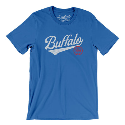 Buffalo Vintage Script Men/Unisex T-Shirt-True Royal-Allegiant Goods Co. Vintage Sports Apparel