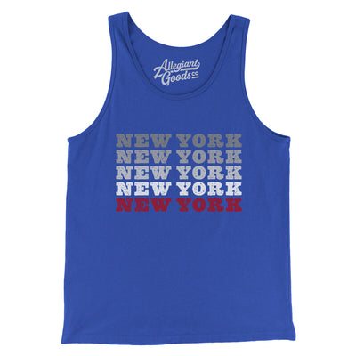 New York Repeat Men/Unisex Tank Top-True Royal-Allegiant Goods Co. Vintage Sports Apparel