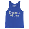 Detroit's Number 1 Fan Men/Unisex Tank Top-True Royal-Allegiant Goods Co. Vintage Sports Apparel