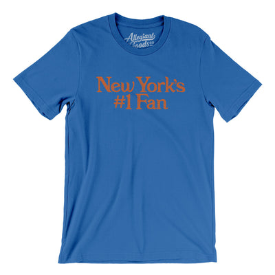 New York's Number 1 Fan Men/Unisex T-Shirt-True Royal-Allegiant Goods Co. Vintage Sports Apparel