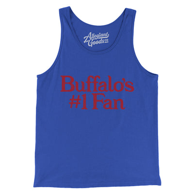 Buffalo's Number 1 Fan Men/Unisex Tank Top-True Royal-Allegiant Goods Co. Vintage Sports Apparel