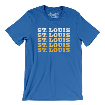 St Louis Repeat Men/Unisex T-Shirt-True Royal-Allegiant Goods Co. Vintage Sports Apparel