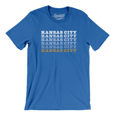 Kansas City Repeat Men/Unisex T-Shirt-True Royal-Allegiant Goods Co. Vintage Sports Apparel