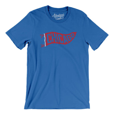 Chicago Pennant Men/Unisex T-Shirt-True Royal-Allegiant Goods Co. Vintage Sports Apparel