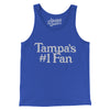 Tampa's Number 1 Fan Men/Unisex Tank Top-True Royal-Allegiant Goods Co. Vintage Sports Apparel