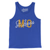 St. Louis Mo Overprinted Men/Unisex Tank Top-True Royal-Allegiant Goods Co. Vintage Sports Apparel