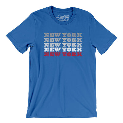 New York Repeat Men/Unisex T-Shirt-True Royal-Allegiant Goods Co. Vintage Sports Apparel