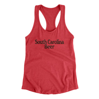 South Carolina Beer Women's Racerback Tank-Vintage Red-Allegiant Goods Co. Vintage Sports Apparel