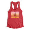 Atlanta Repeat Women's Racerback Tank-Vintage Red-Allegiant Goods Co. Vintage Sports Apparel