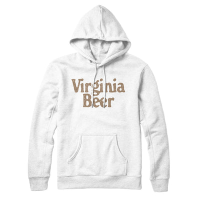 Virginia Beer Hoodie-White-Allegiant Goods Co. Vintage Sports Apparel