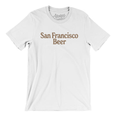 San Francisco Beer Men/Unisex T-Shirt-White-Allegiant Goods Co. Vintage Sports Apparel