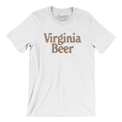 Virginia Beer Men/Unisex T-Shirt-White-Allegiant Goods Co. Vintage Sports Apparel