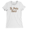 St. Pete Beer Women's T-Shirt-White-Allegiant Goods Co. Vintage Sports Apparel