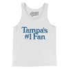 Tampa's Number 1 Fan Men/Unisex Tank Top-White-Allegiant Goods Co. Vintage Sports Apparel