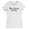 New York's Number 1 Fan Women's T-Shirt-White-Allegiant Goods Co. Vintage Sports Apparel