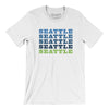 Seattle Repeat Men/Unisex T-Shirt-White-Allegiant Goods Co. Vintage Sports Apparel