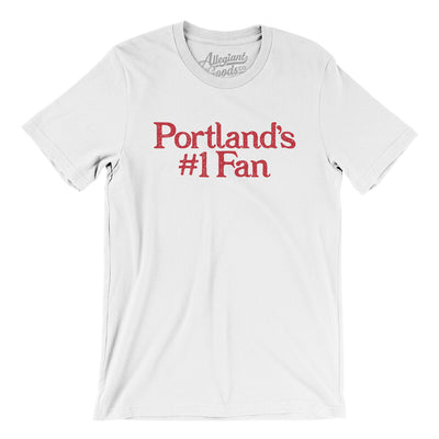 Portland's Number 1 Fan Men/Unisex T-Shirt-White-Allegiant Goods Co. Vintage Sports Apparel