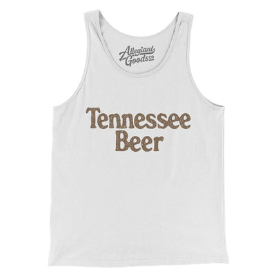 Tennessee Beer Men/Unisex Tank Top-White-Allegiant Goods Co. Vintage Sports Apparel