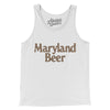 Maryland Beer Men/Unisex Tank Top-White-Allegiant Goods Co. Vintage Sports Apparel