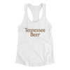 Tennessee Beer Women's Racerback Tank-White-Allegiant Goods Co. Vintage Sports Apparel