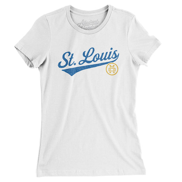 St Louis Vintage Script Women's TShirt Allegiant Goods Co.