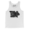 Iowa State Shape Text Men/Unisex Tank Top-White-Allegiant Goods Co. Vintage Sports Apparel