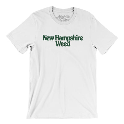 New Hampshire Weed Men/Unisex T-Shirt-White-Allegiant Goods Co. Vintage Sports Apparel