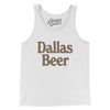 Dallas Beer Men/Unisex Tank Top-White-Allegiant Goods Co. Vintage Sports Apparel