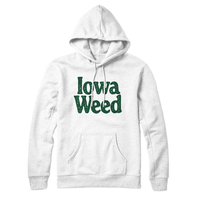 Iowa Weed Hoodie-White-Allegiant Goods Co. Vintage Sports Apparel