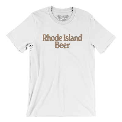 Rhode Island Beer Men/Unisex T-Shirt-White-Allegiant Goods Co. Vintage Sports Apparel