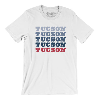 Tucson Repeat Men/Unisex T-Shirt-White-Allegiant Goods Co. Vintage Sports Apparel