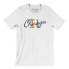 Chicago Illinois Overprinted Men/Unisex T-Shirt-White-Allegiant Goods Co. Vintage Sports Apparel