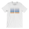 New York Repeat Men/Unisex T-Shirt-White-Allegiant Goods Co. Vintage Sports Apparel