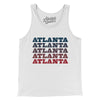 Atlanta Repeat Men/Unisex Tank Top-White-Allegiant Goods Co. Vintage Sports Apparel