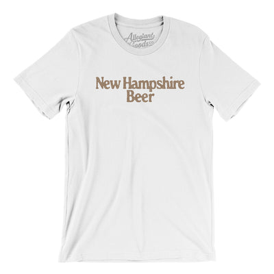 New Hampshire Beer Men/Unisex T-Shirt-White-Allegiant Goods Co. Vintage Sports Apparel