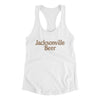 Jacksonville Beer Women's Racerback Tank-White-Allegiant Goods Co. Vintage Sports Apparel