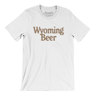 Wyoming Beer Men/Unisex T-Shirt-White-Allegiant Goods Co. Vintage Sports Apparel