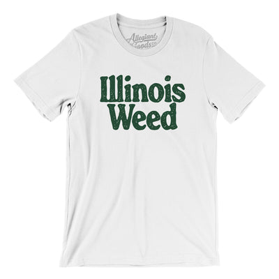 Illinois Weed Men/Unisex T-Shirt-White-Allegiant Goods Co. Vintage Sports Apparel