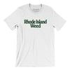 Rhode Island Weed Men/Unisex T-Shirt-White-Allegiant Goods Co. Vintage Sports Apparel