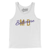 Baltimore Md Overprinted Men/Unisex Tank Top-White-Allegiant Goods Co. Vintage Sports Apparel