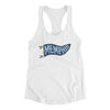 Memphis Pennant Women's Racerback Tank-White-Allegiant Goods Co. Vintage Sports Apparel