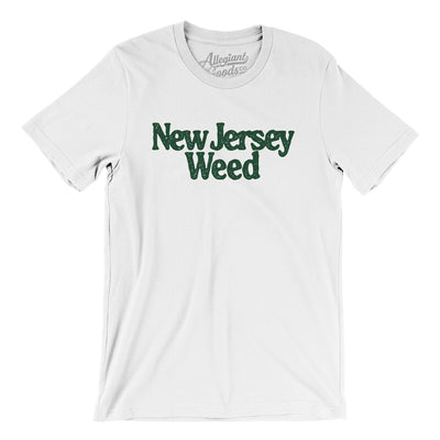 New Jersey Weed Men/Unisex T-Shirt-White-Allegiant Goods Co. Vintage Sports Apparel