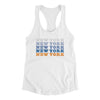 New York Repeat Women's Racerback Tank-White-Allegiant Goods Co. Vintage Sports Apparel