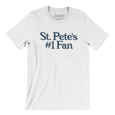 St Pete's Number 1 Fan Men/Unisex T-Shirt-White-Allegiant Goods Co. Vintage Sports Apparel