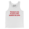 There's No Place Like Rhode Island Men/Unisex Tank Top-White-Allegiant Goods Co. Vintage Sports Apparel