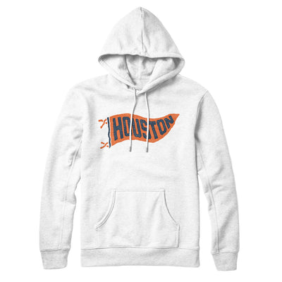 Houston Pennant Hoodie-White-Allegiant Goods Co. Vintage Sports Apparel