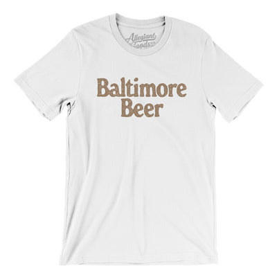 Baltimore Beer Men/Unisex T-Shirt-White-Allegiant Goods Co. Vintage Sports Apparel