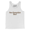 New Hampshire Beer Men/Unisex Tank Top-White-Allegiant Goods Co. Vintage Sports Apparel